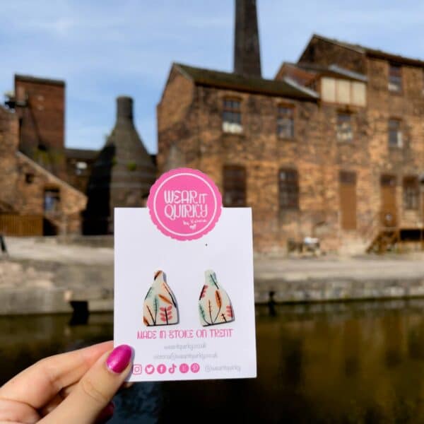 Bottle Kiln with Autumn Leaves Earrings