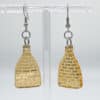 Bottle Kiln Gold Metallic Earrings
