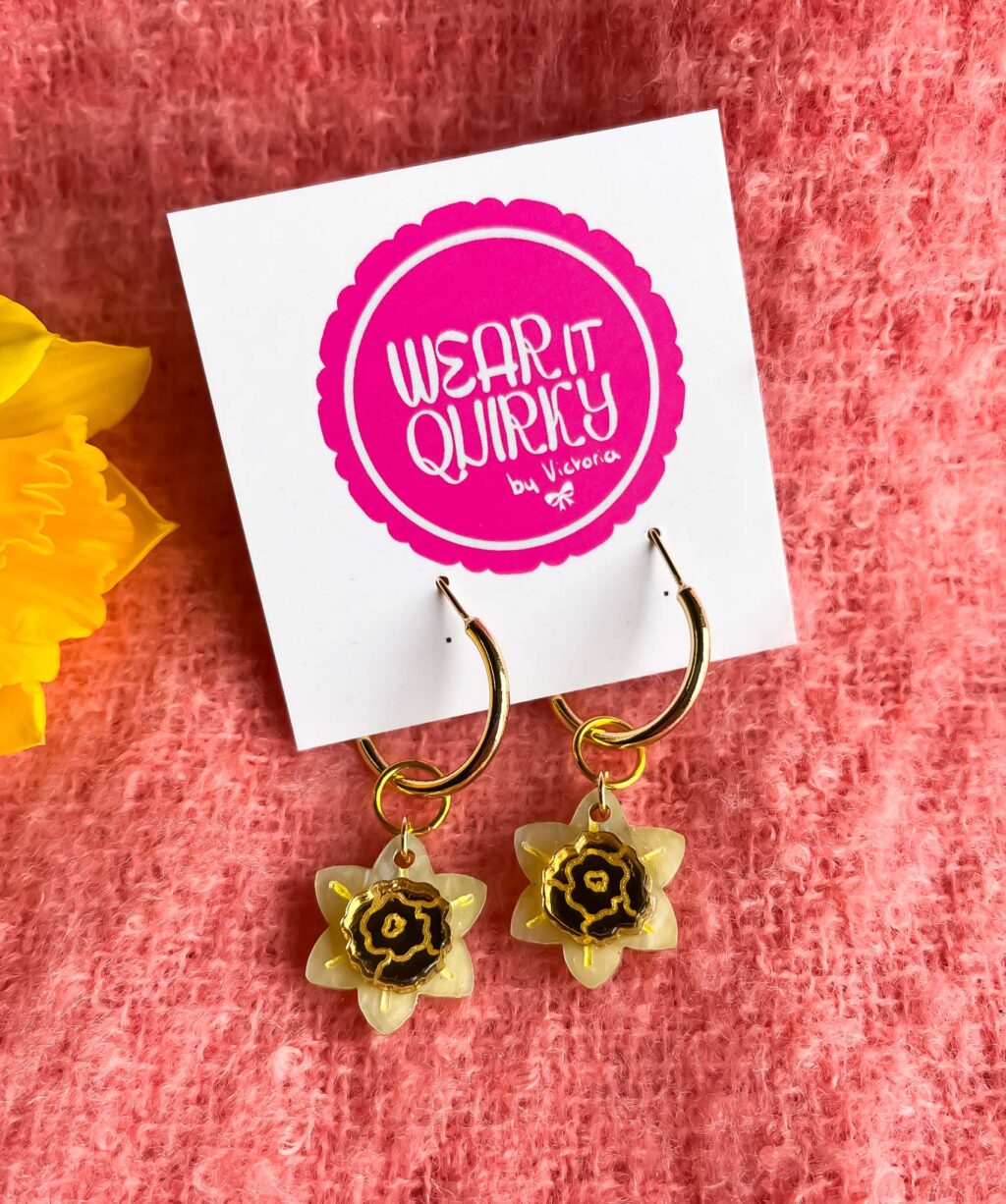 Daffodil Dangle Earrings