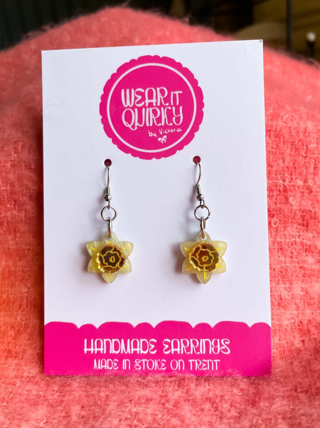 Daffodil Dangle Earrings