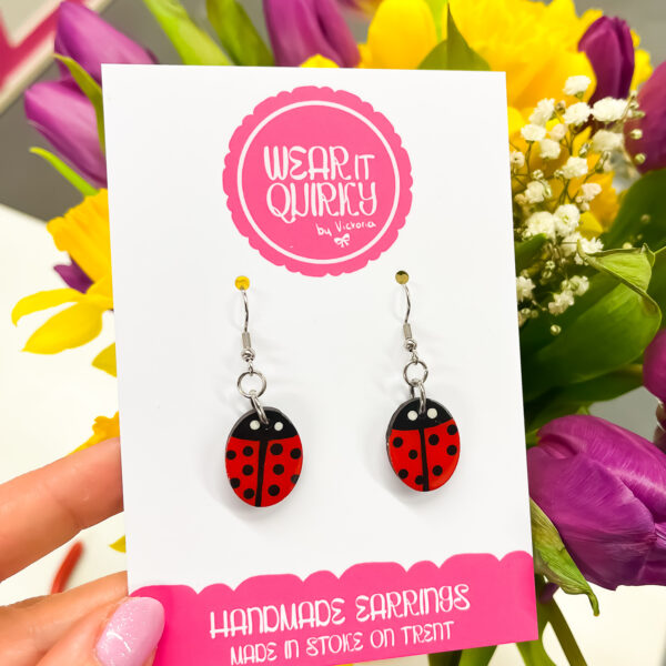 Ladybird Dangle Earrings