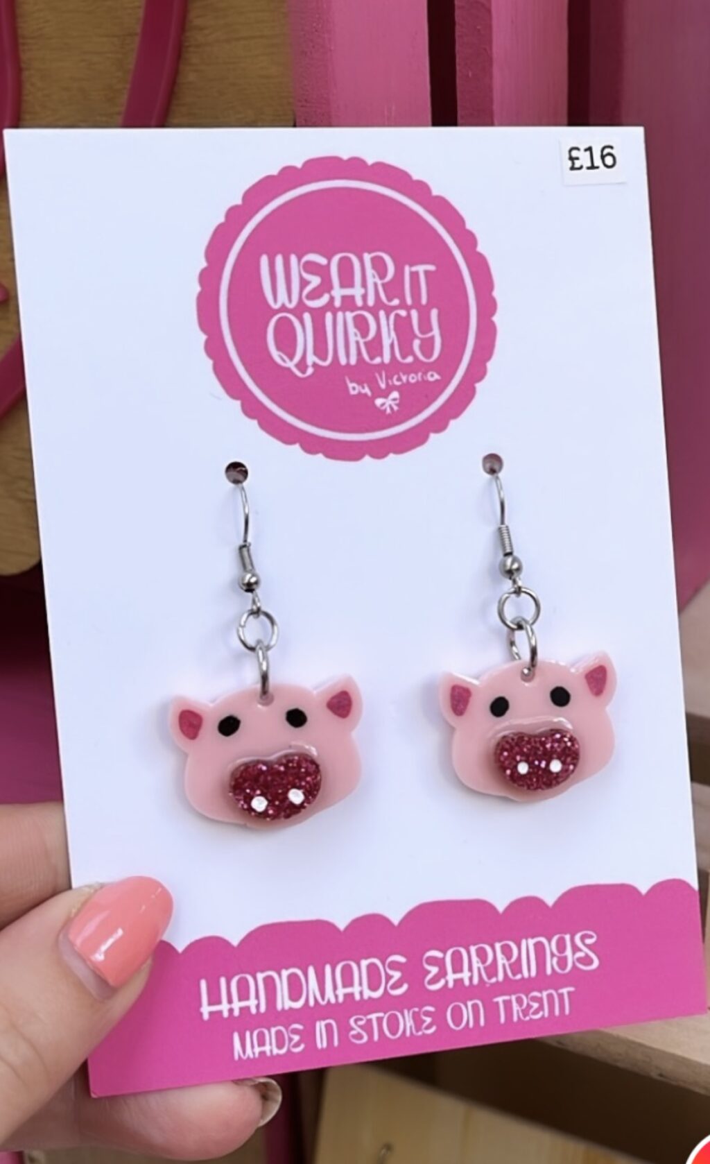 Pig Dangle Earrings