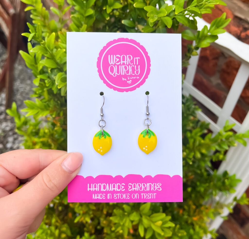 Lemon Dangle Earrings