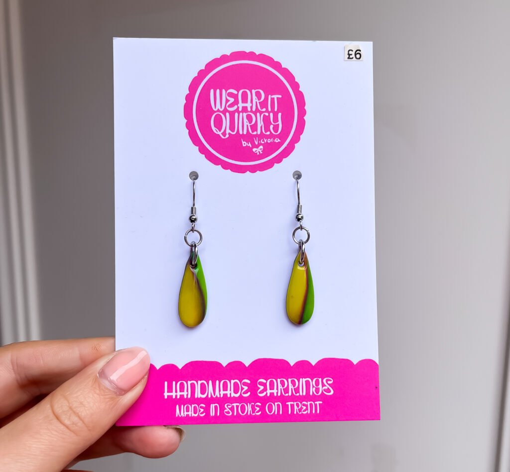 Lime Summer Drop Dangle Earrings