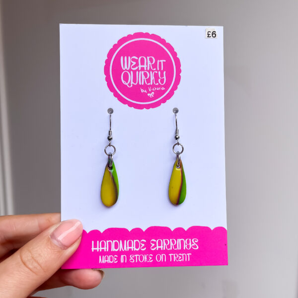 Lime Summer Drop Dangle Earrings