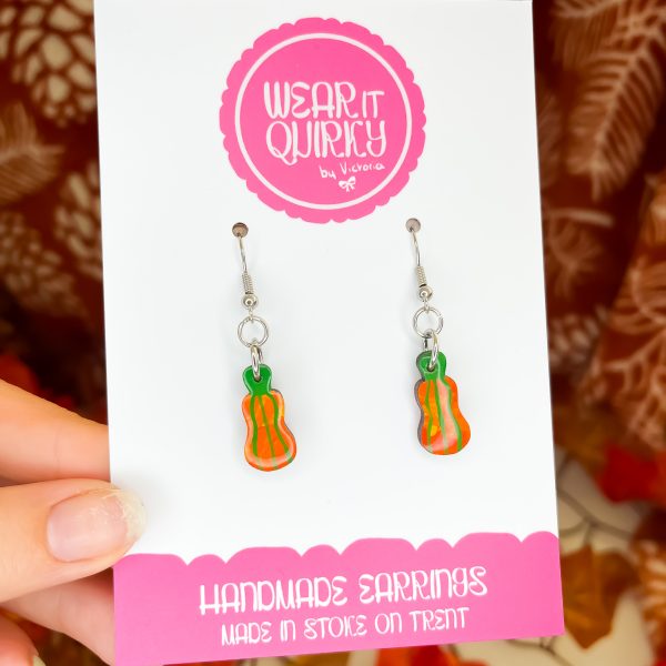 Gourd Pumpkin Dangle Earrings