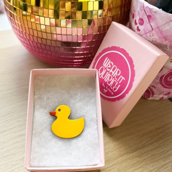 Yellow Duck Brooch