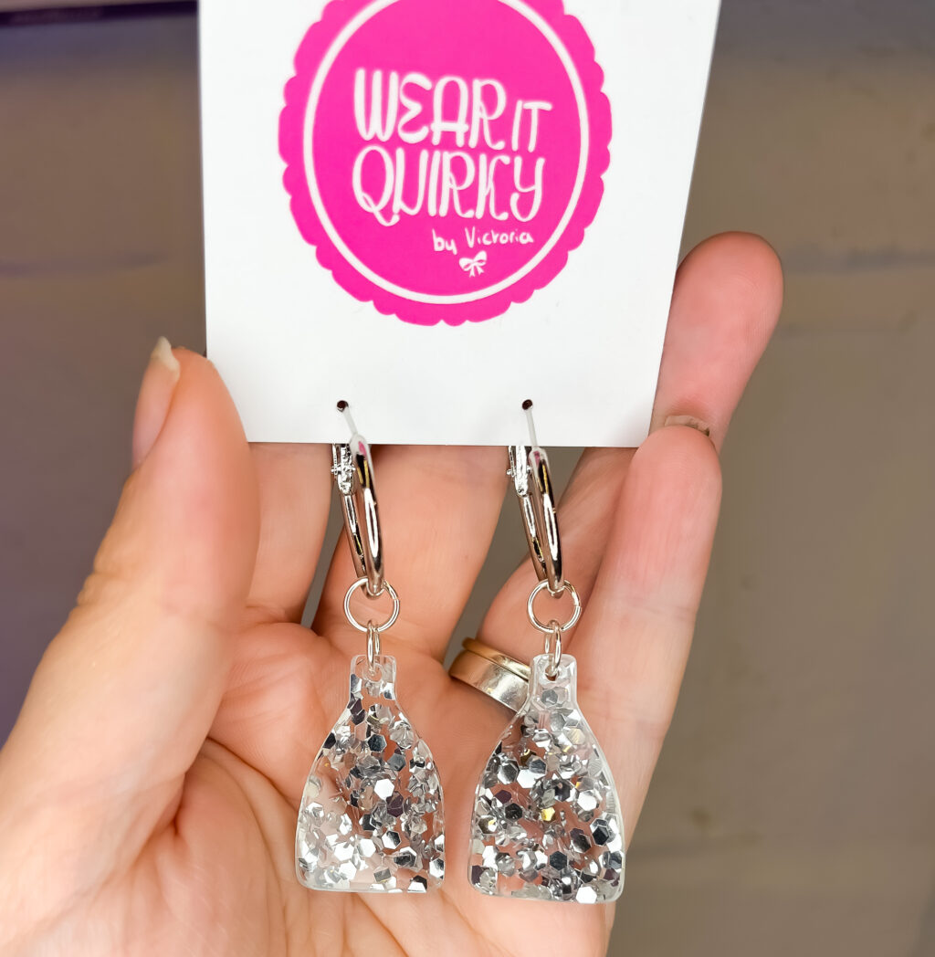 Bottle Kiln in Sparkle Earrings