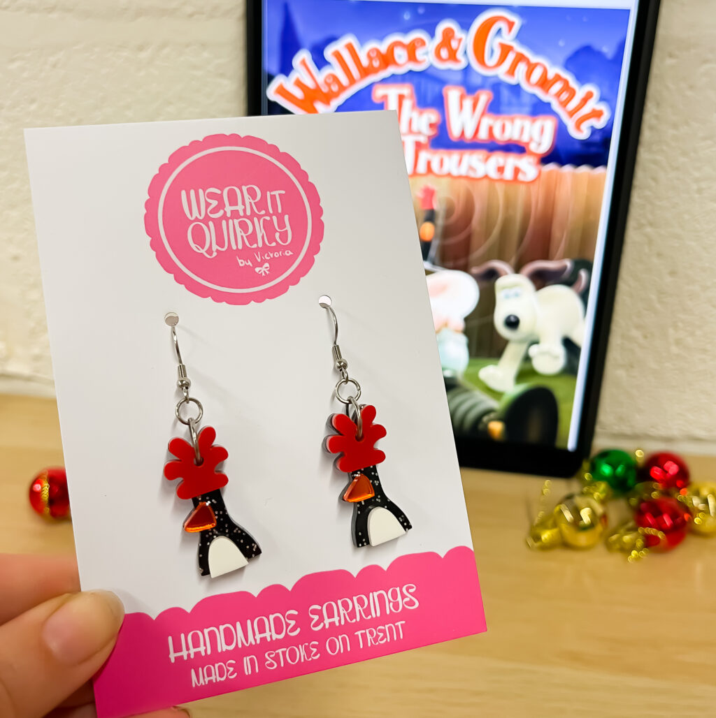 Penguin Dangle Earrings