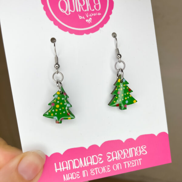 Spotty Xmas Tree Dangle