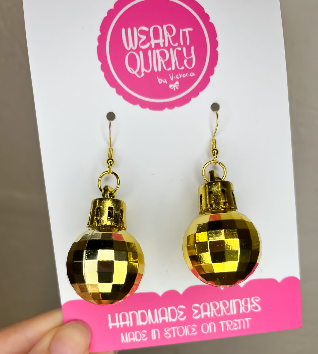 Disco Bauble Dangle Earrings