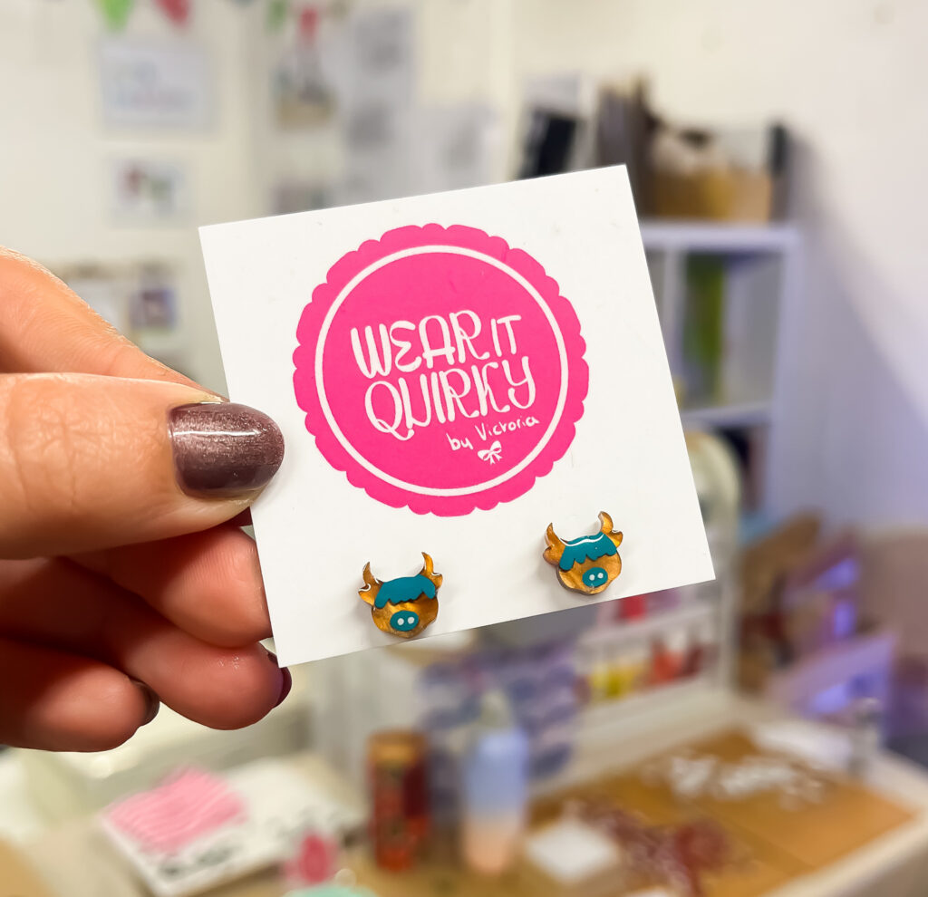 Highland Cow Stud Earrings