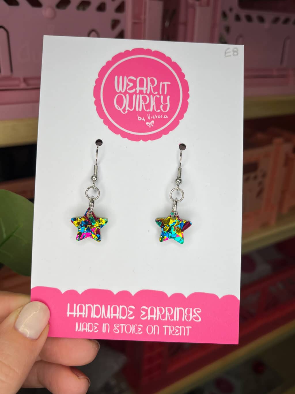 Confetti Star Dangle Earrings