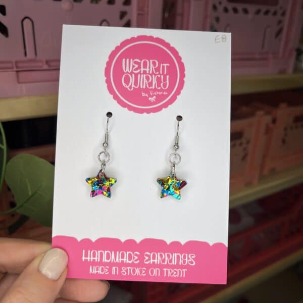 Confetti Star Dangle Earrings