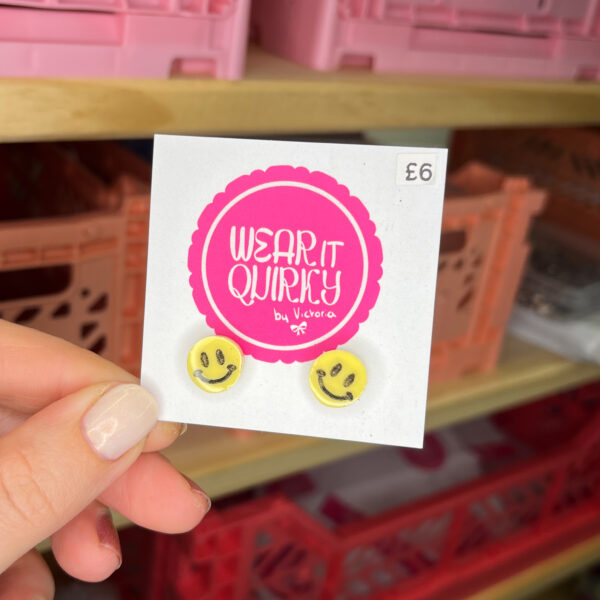 Smiley Face Stud Earrings