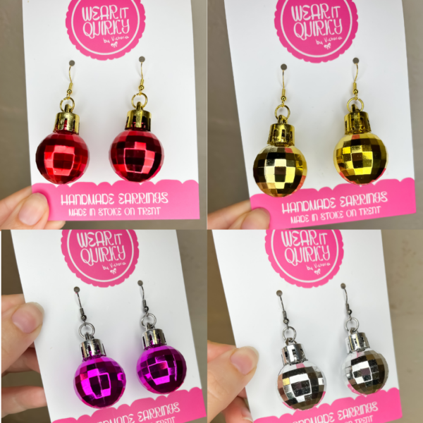 Disco Bauble Dangle Earrings