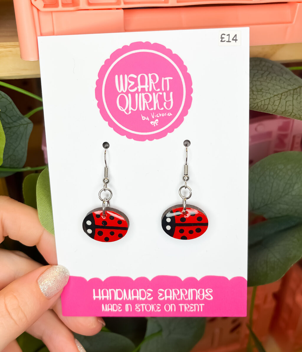 Ladybird Dangle Earrings