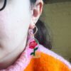Enchanted Rose Dangle Earrings