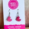 Valentine Ducks Large Earrings