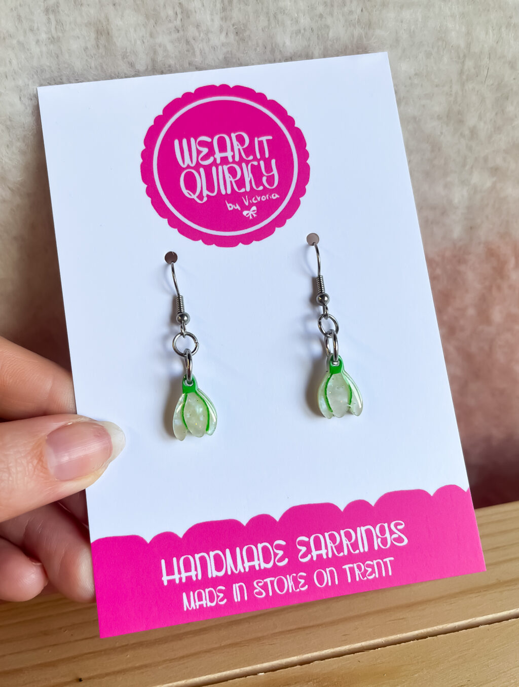 Dainty Snowdrop Earrings