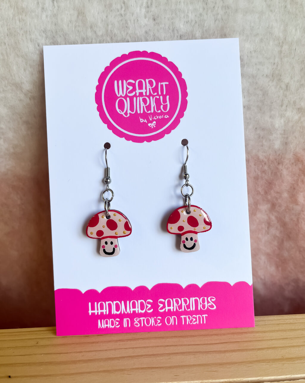 Love Shroom Dangle Earrings