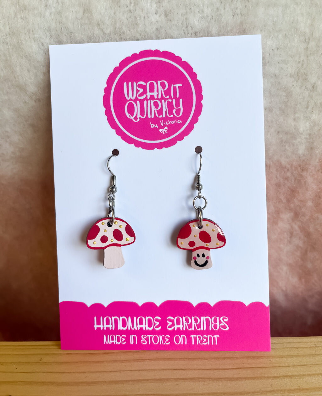 Love Shroom Dangle Earrings