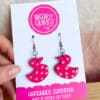 Valentine Ducks Large Earrings