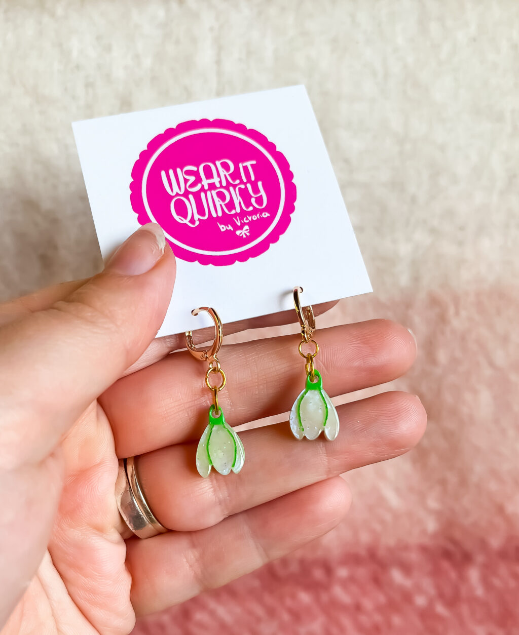 Dainty Snowdrop Earrings