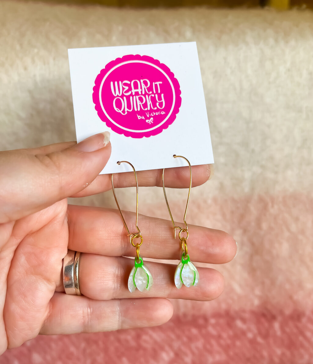 Dainty Snowdrop Earrings