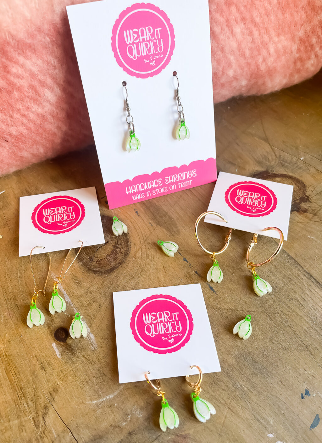 Dainty Snowdrop Earrings