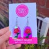 Enchanted Rose Dangle Earrings