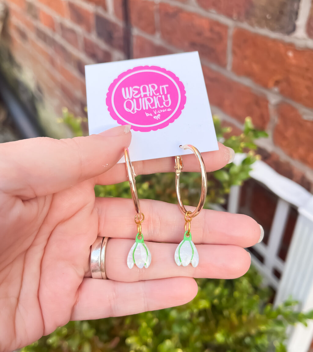 Dainty Snowdrop Earrings