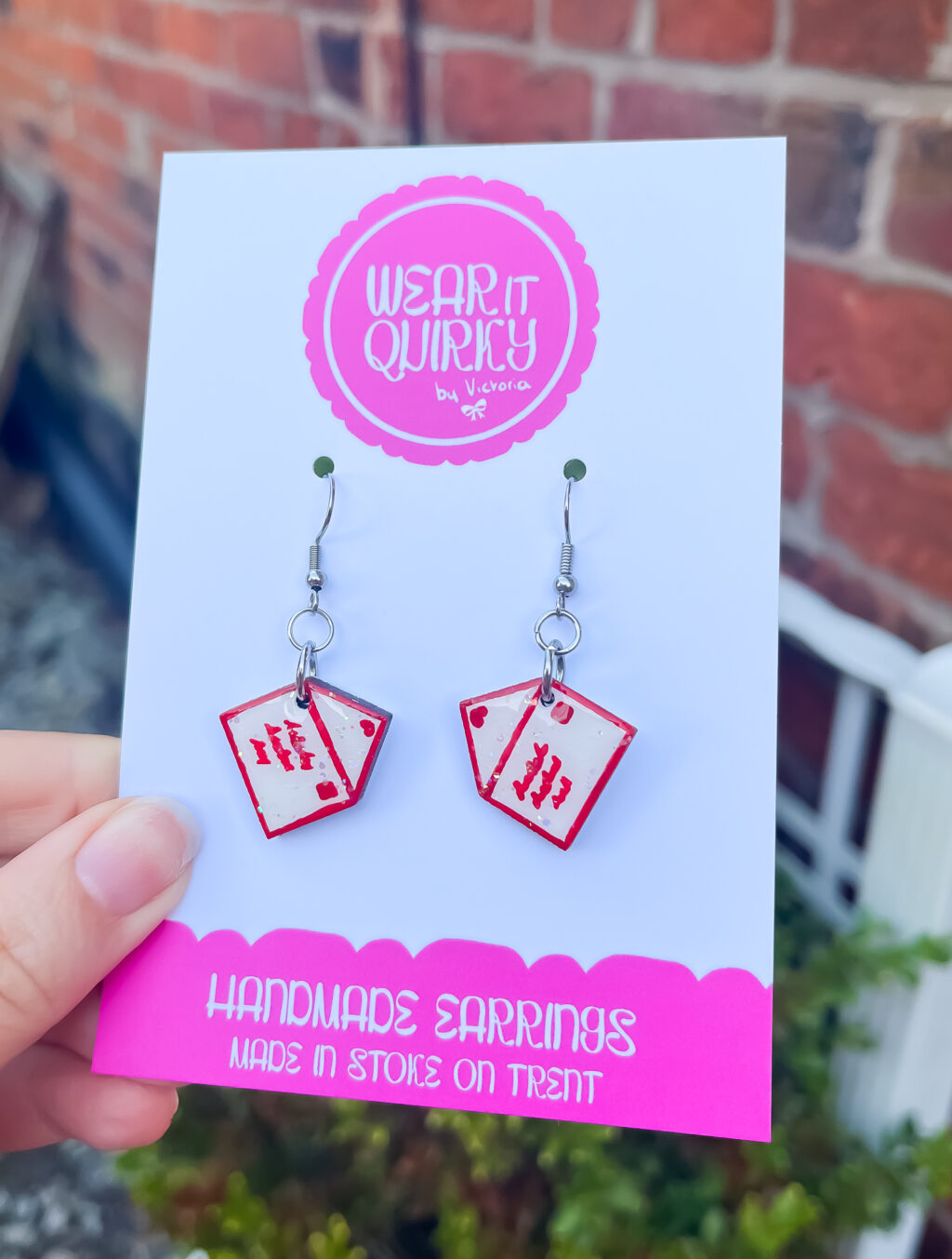 Love Envelope Dangle Earrings