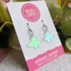 Iridescent Butterfly Dangle Earrings