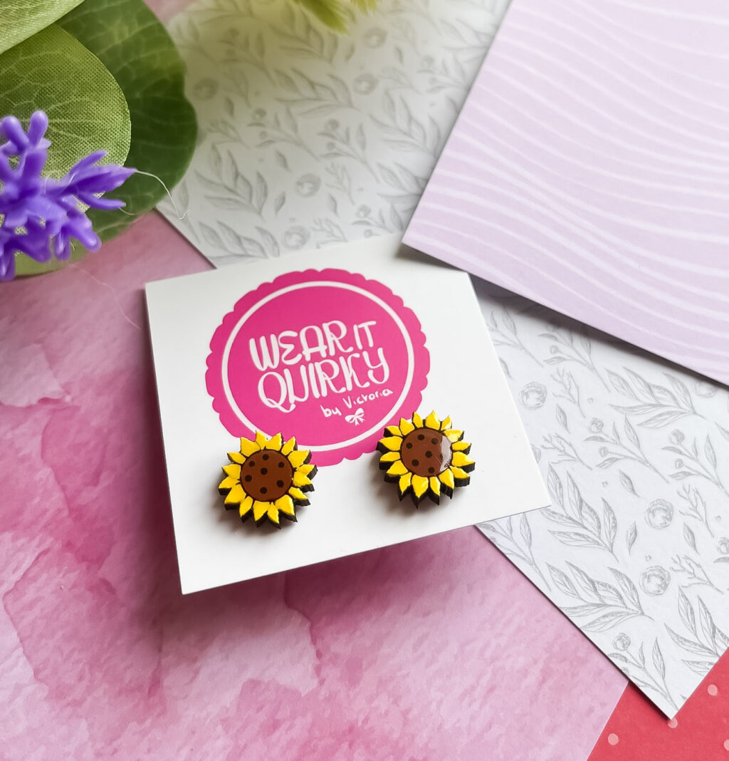 Sunflower Stud Earrings