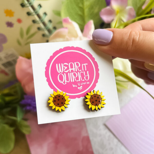 Sunflower Stud Earrings