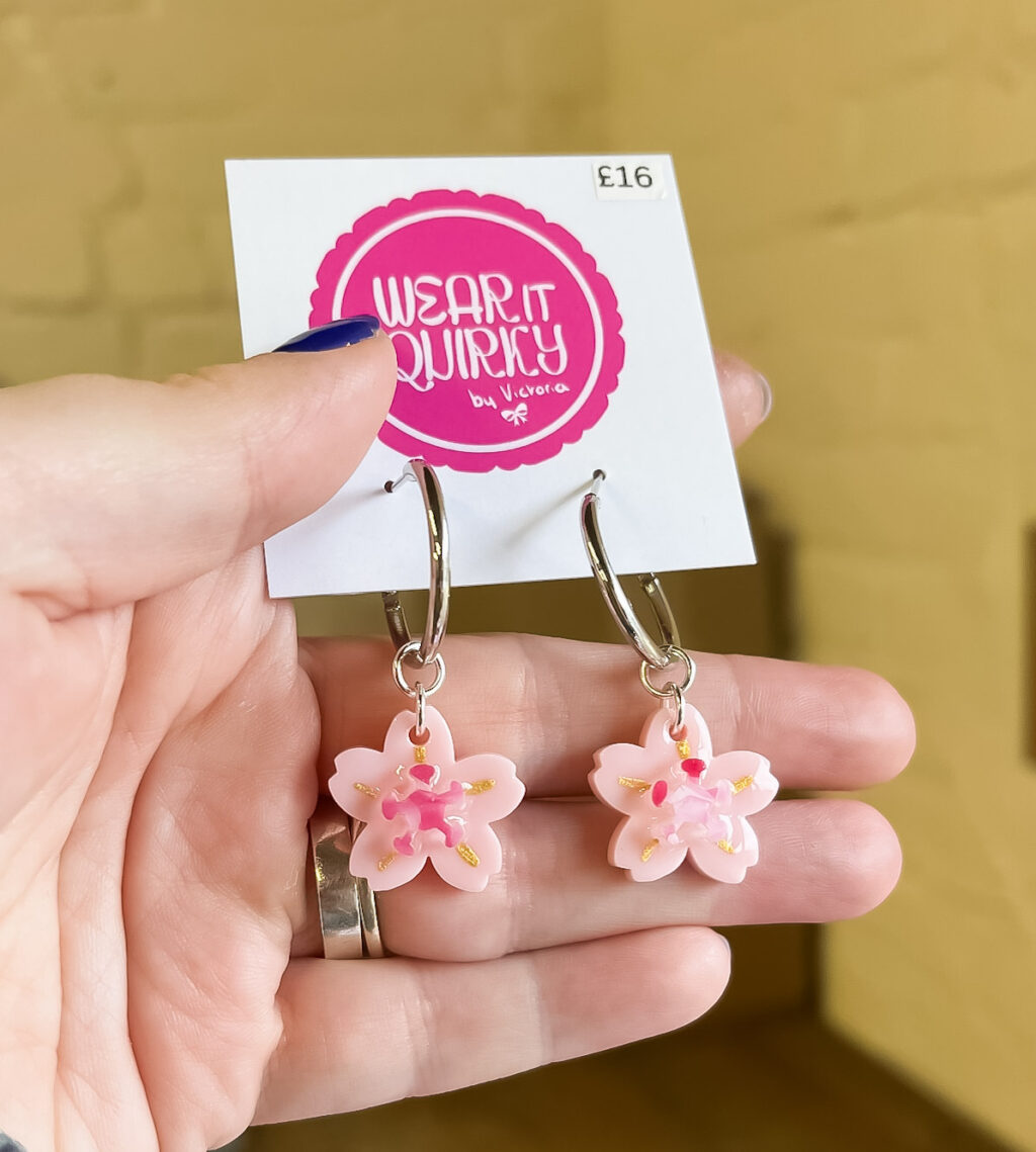 Cherry Blossom Dangle Earrings