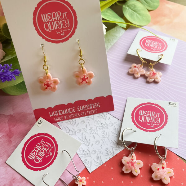 Cherry Blossom Dangle Earrings