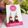 Rocket Ship Dangle Earrings
