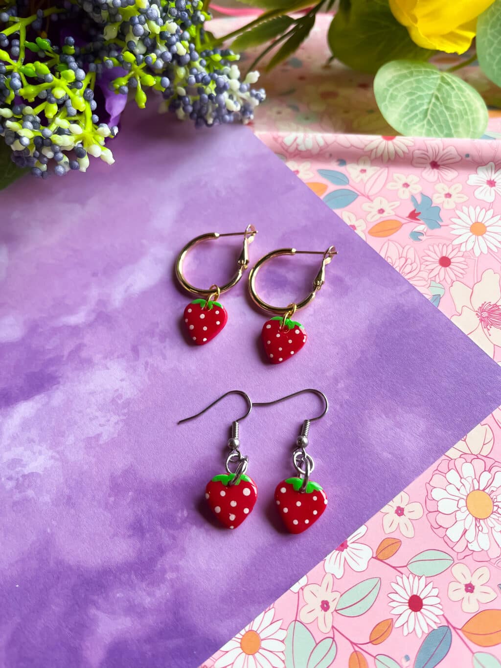 Strawberry Dangle Earrings