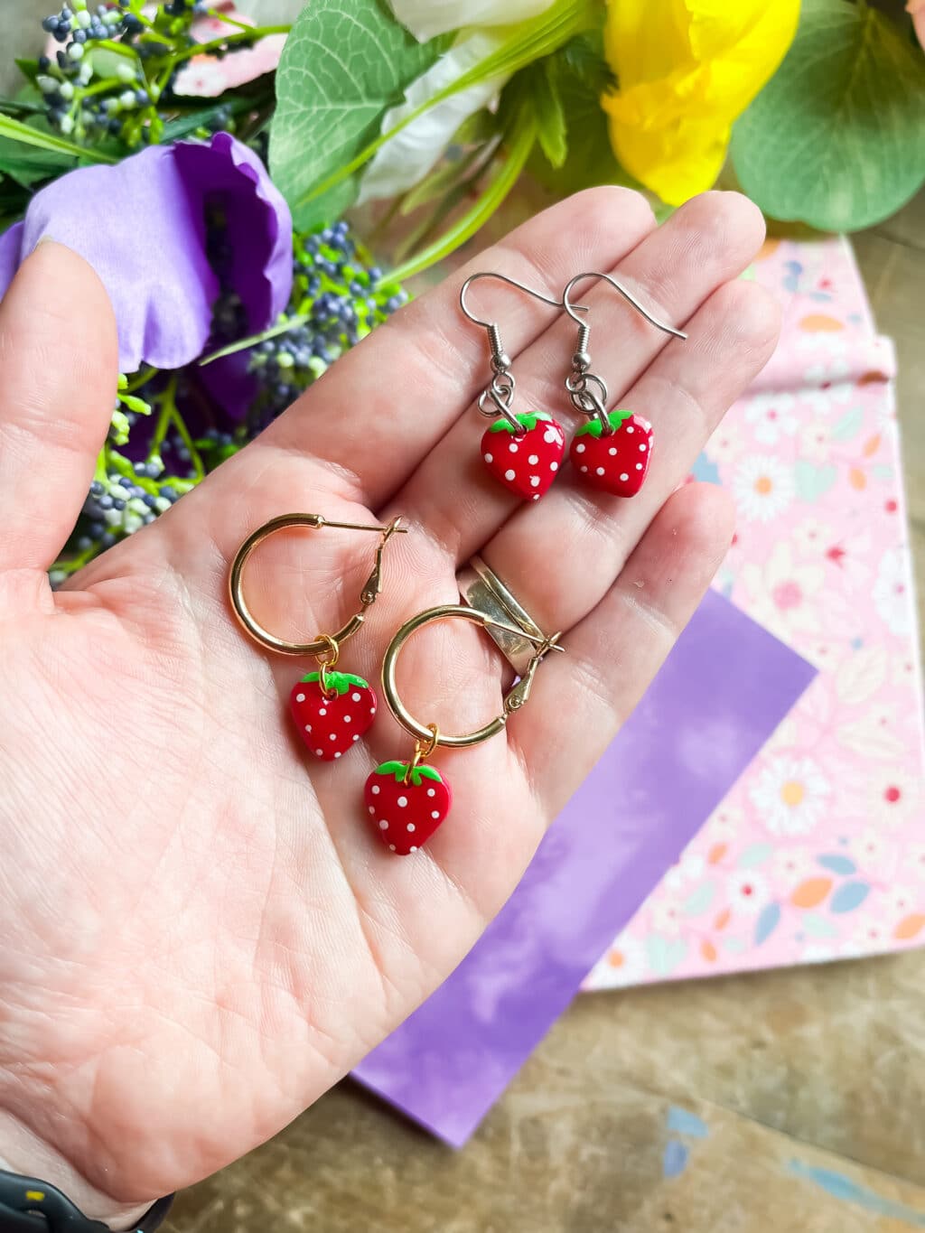 Strawberry Dangle Earrings