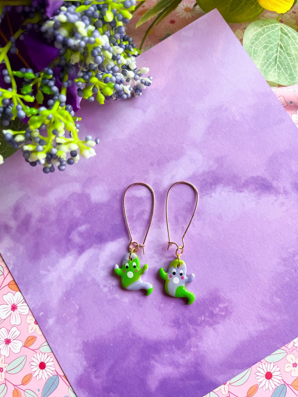 Summer Ghost Dangle Earrings