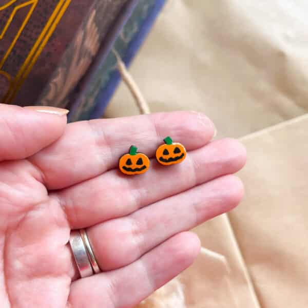 Mini Pumpkin Stud Earrings
