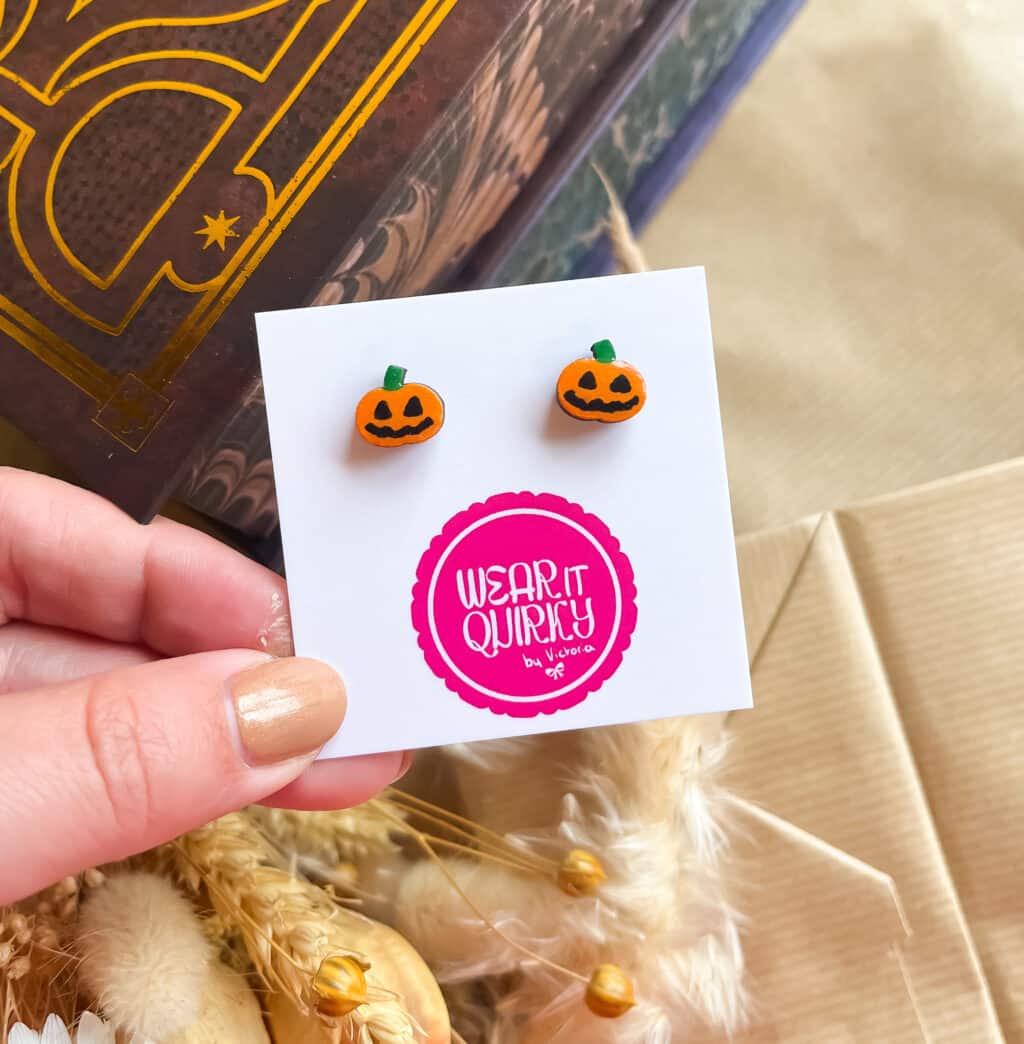 Pumpkin Stud Earrings