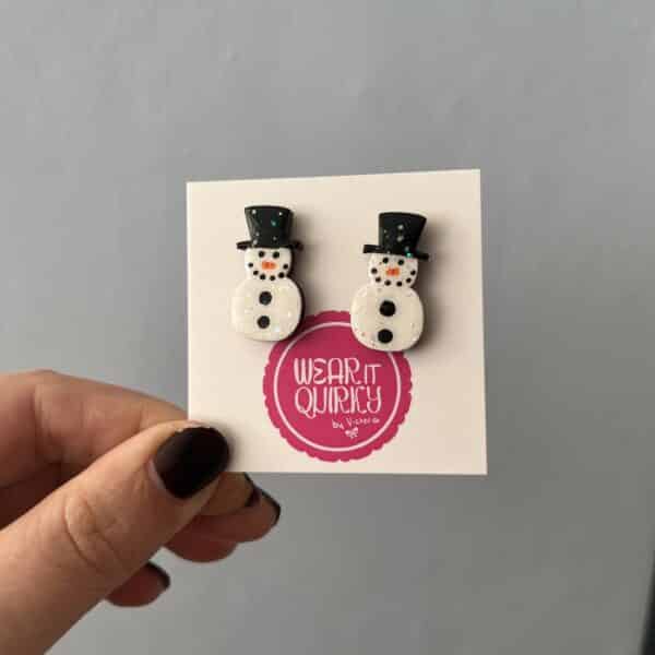 Snowman Stud Earrings
