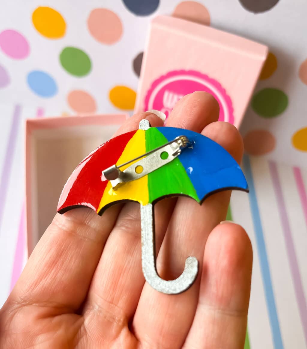 Umbrella Brooch