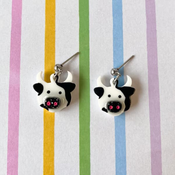 Cow Dangle Earrings