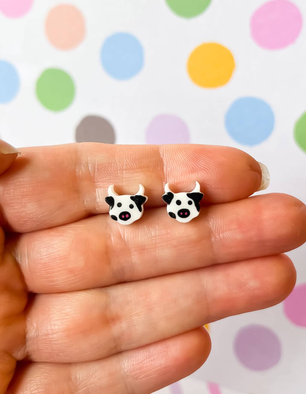 Cow Stud Earrings