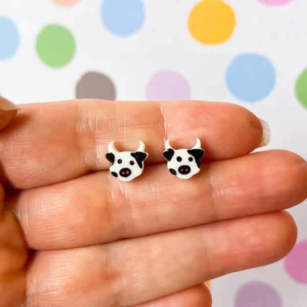 Cow Stud Earrings